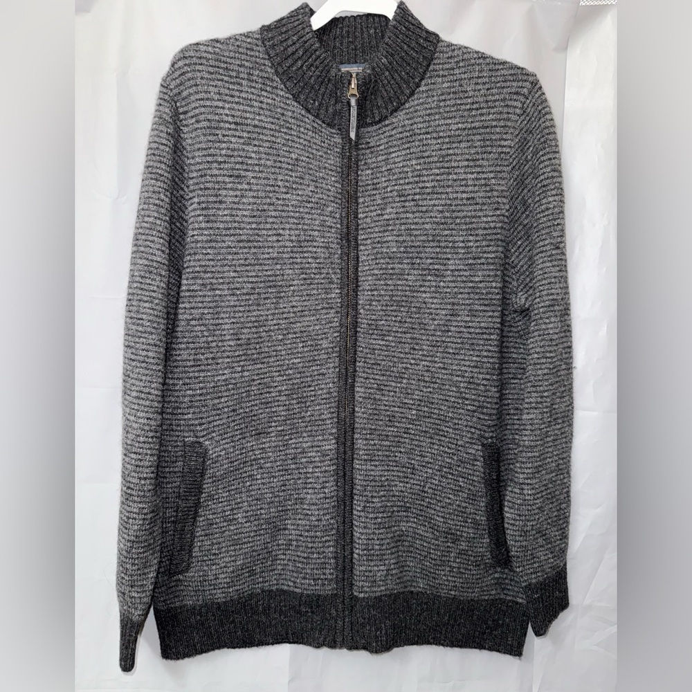 PENDLETON MEN'S SHETLAND COLLECTION FULL-ZIP SWEATER SIZE M